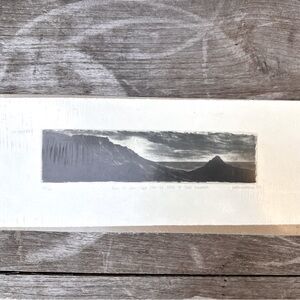 Original Etching Print - “View of Lions Head from Slopes of Table Mountain”